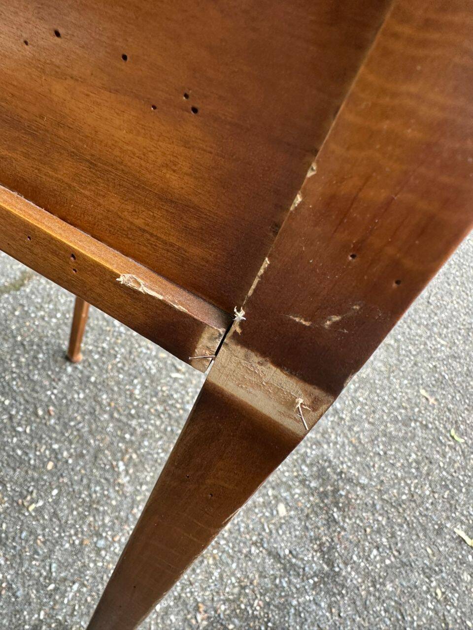 High bedside table Louis XVI in solid wood