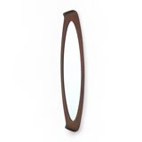 Mirror with curved wooden frame, 1960s