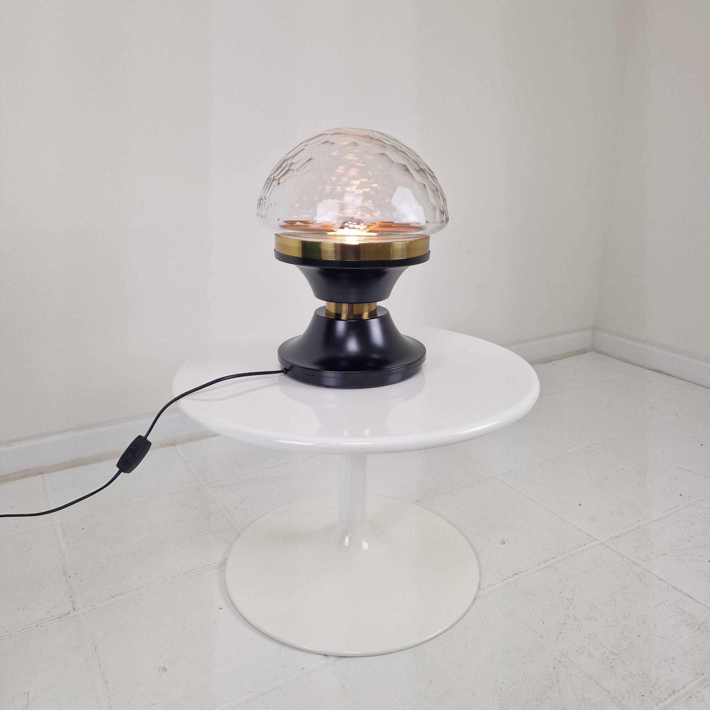 Lampe de table ou de plafond italienne attribuée à Pia Guidetti Crippa pour Lumi