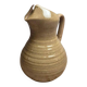 Pichet vintage en grès vernissé beige