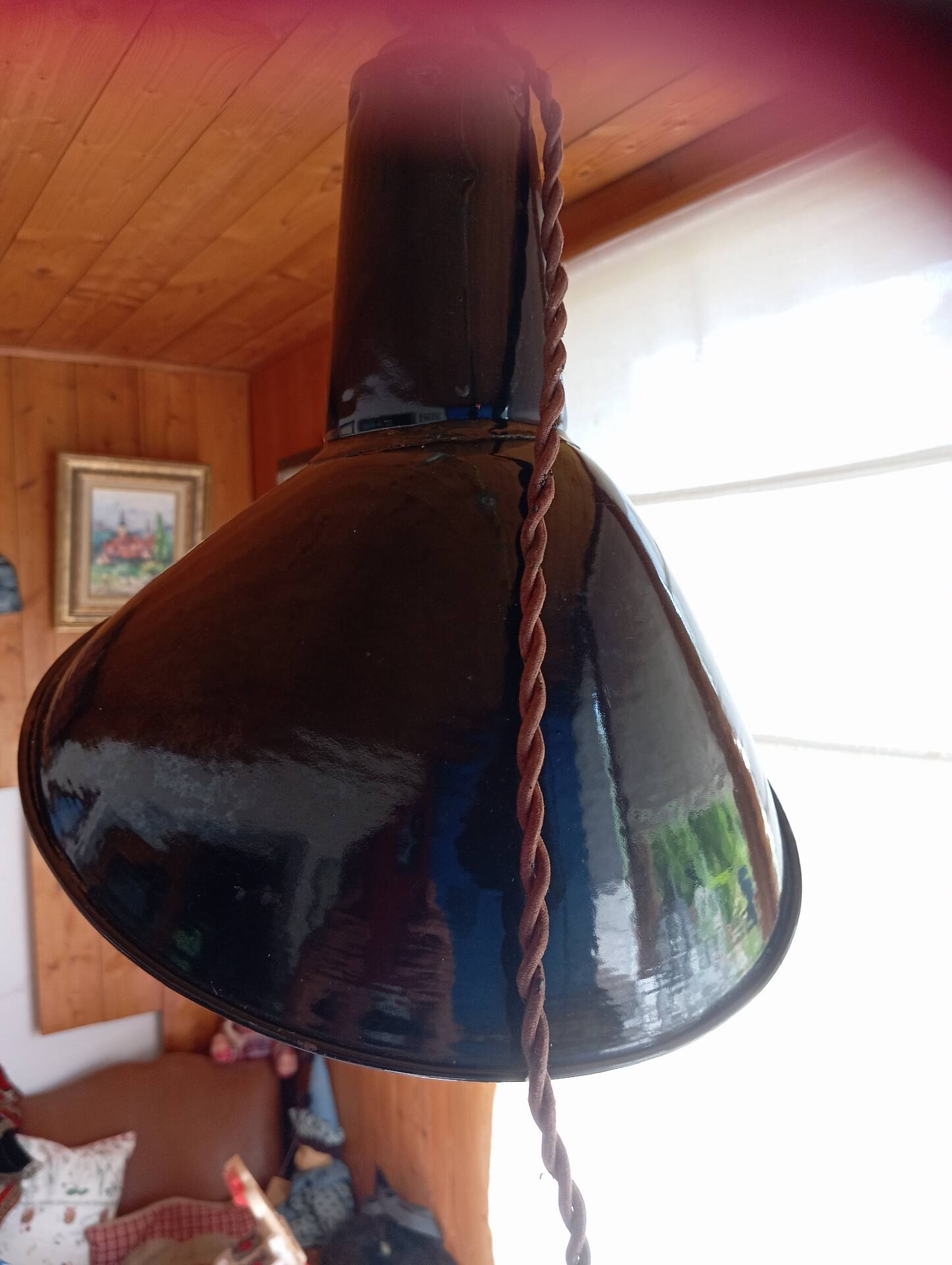 Lampes tôle émaillée Asymétrique