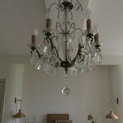 Antique chandelier with tassels
