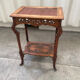 Pedestal table / harness red marble top