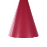 Lampe suspendue à pointe rouge avec du verre fabriquée dans les années 1960.