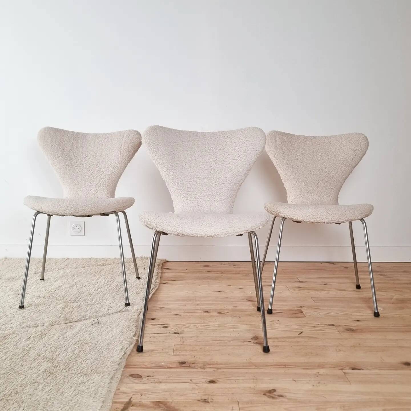 Chaise "Série 7" par Arne Jacobsen pour Fritz Hansen