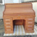 American desk with a "roll top" curtain