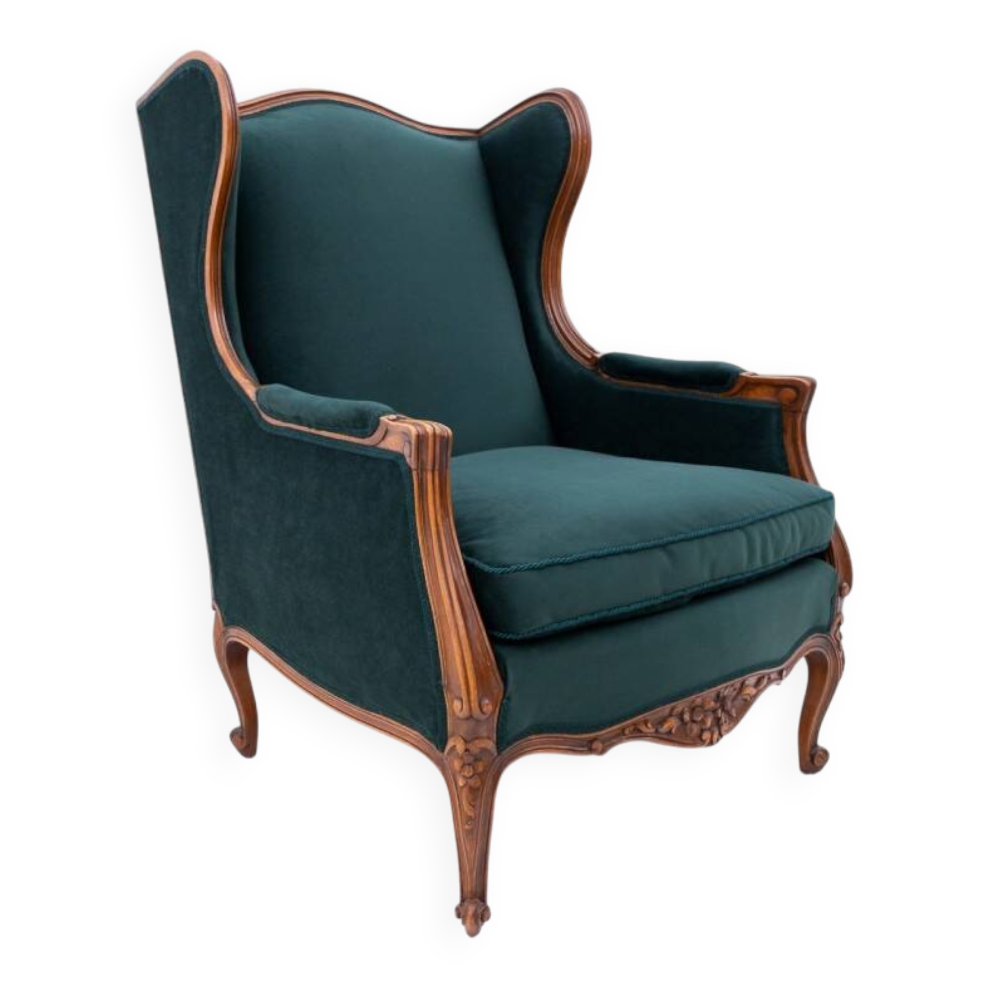Fauteuil français ancien datant d'environ 1890. Après restauration.