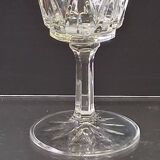 6 large wine glasses in semi-crystal from VMC in good condition.