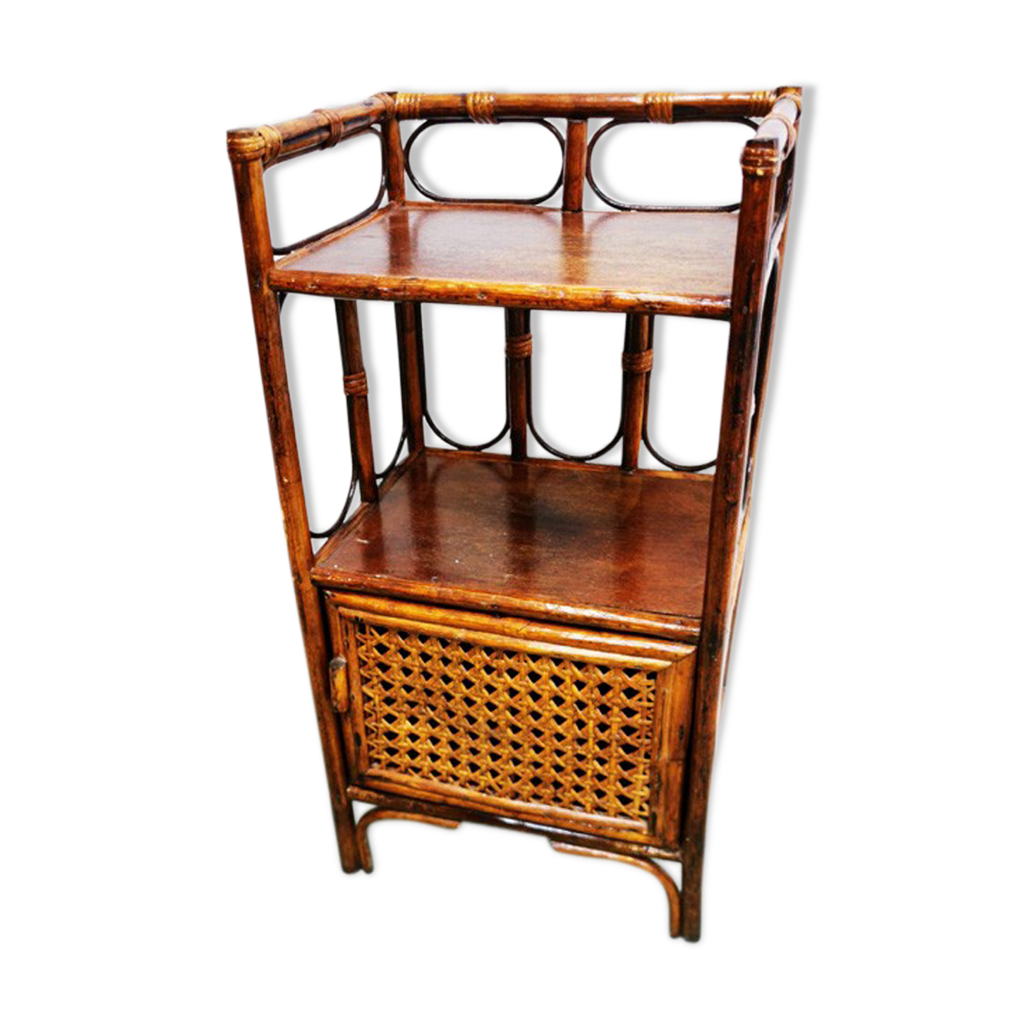 Rattan and canning bedside