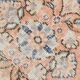 Faded Salmon Vintage Large Antique Rug For Living Room, 261x350 Cm