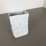 1970s OP Art biscuit porcelain german vase made by  AK Kaiser, Germany