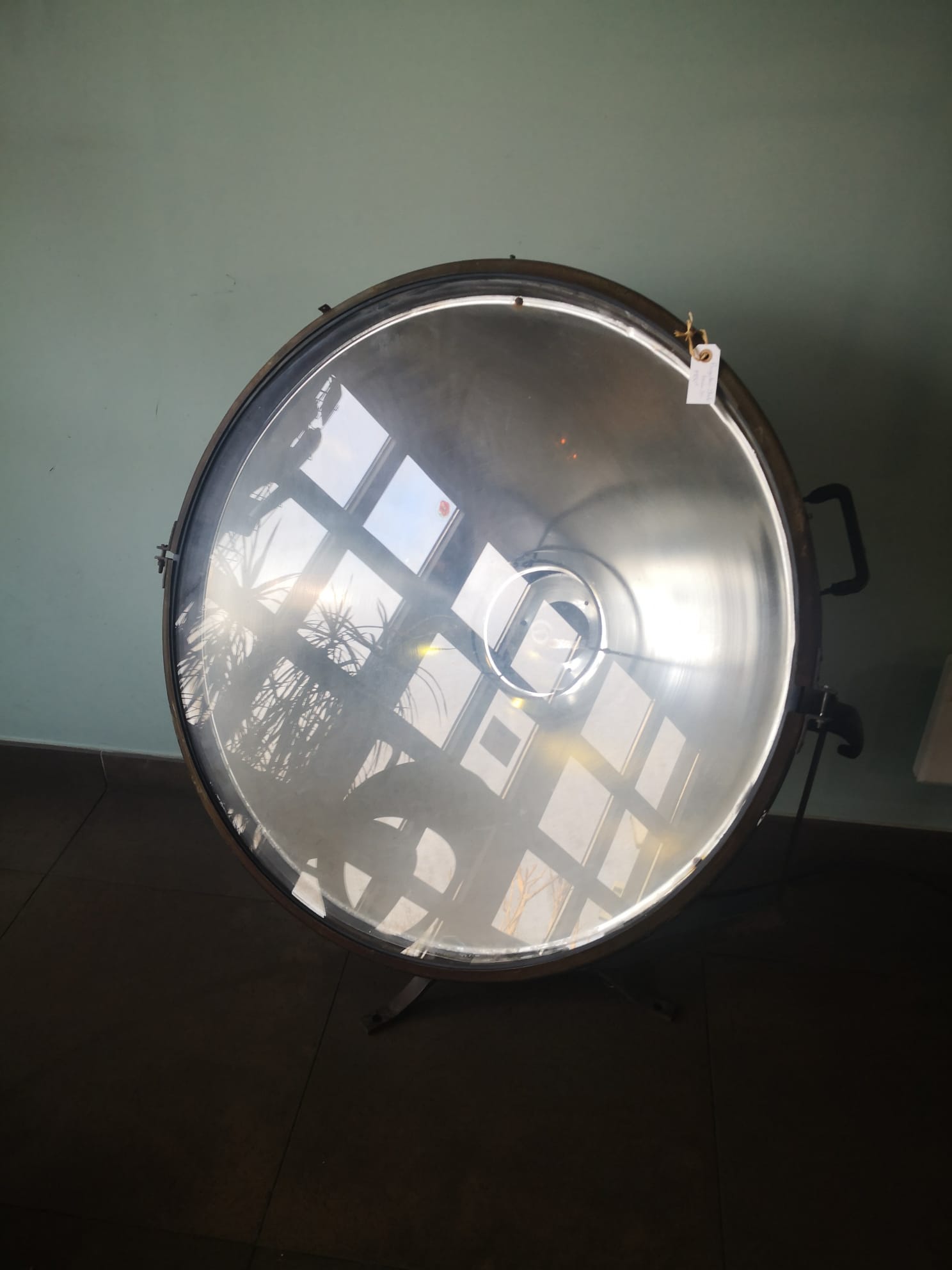 Vintage projector, football stadium, 50s, lighthouse