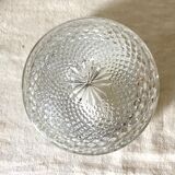 Vintage curved glass ceiling lamp