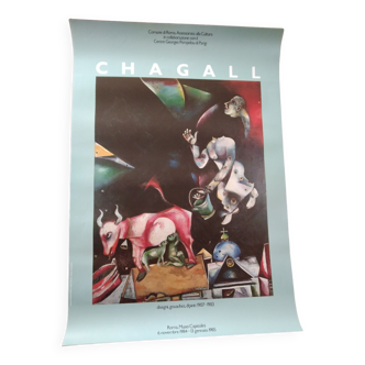 Affiche Marc Chagall Desgri gouaches