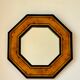 Miroir octogonal en loupe d’orme par Jean-Claude Mahey