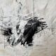 Felix Bachmann, Abstract Composition in Black and White, 2023, Mixed Media on Canvas