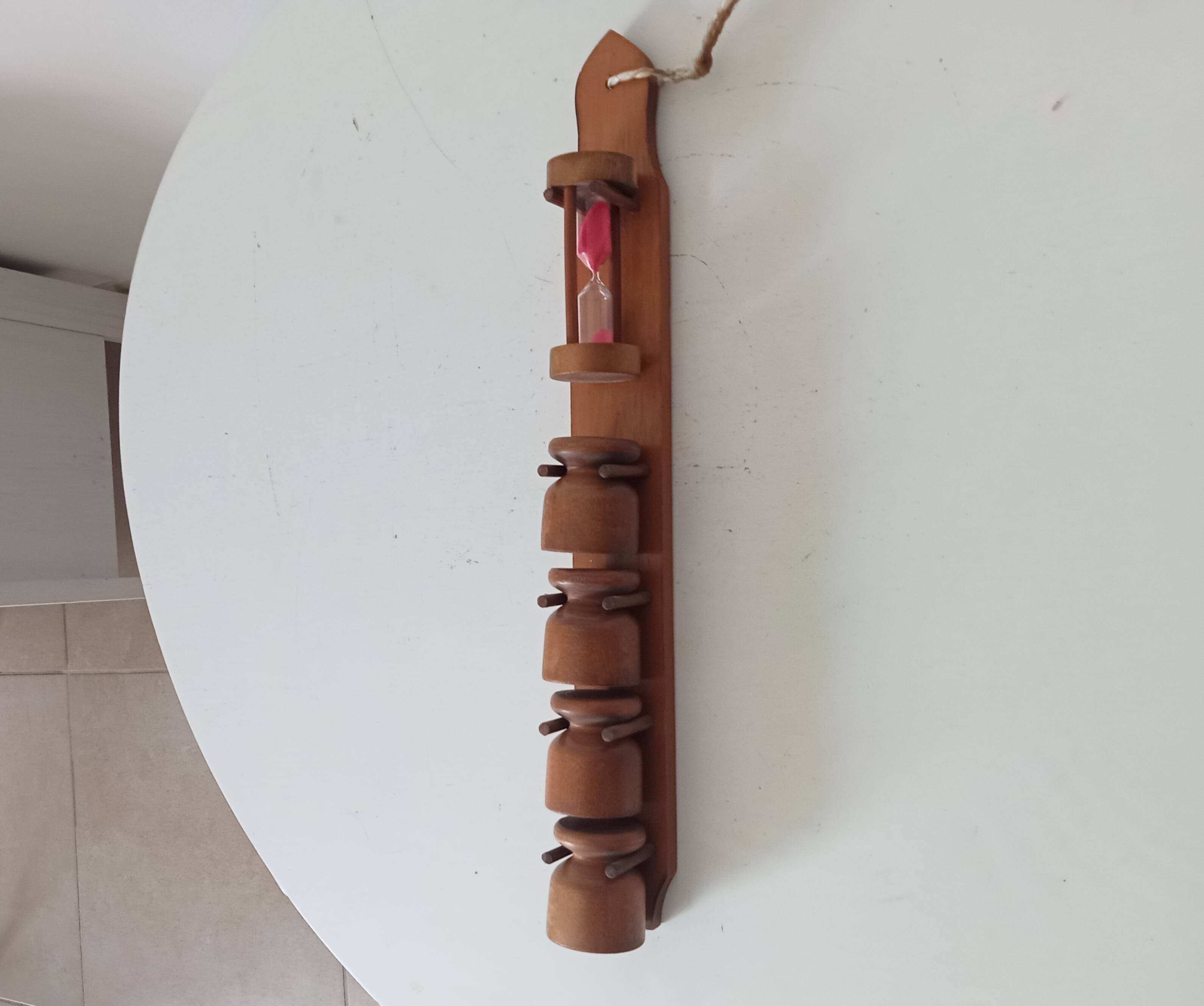 Vintage wooden egg cup from the 70s