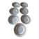 Set of 7 deep plates Moulins des Loups