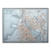 Printed in 1902, Map of Boulogne-sur-Mer, Pas-de-Calais.