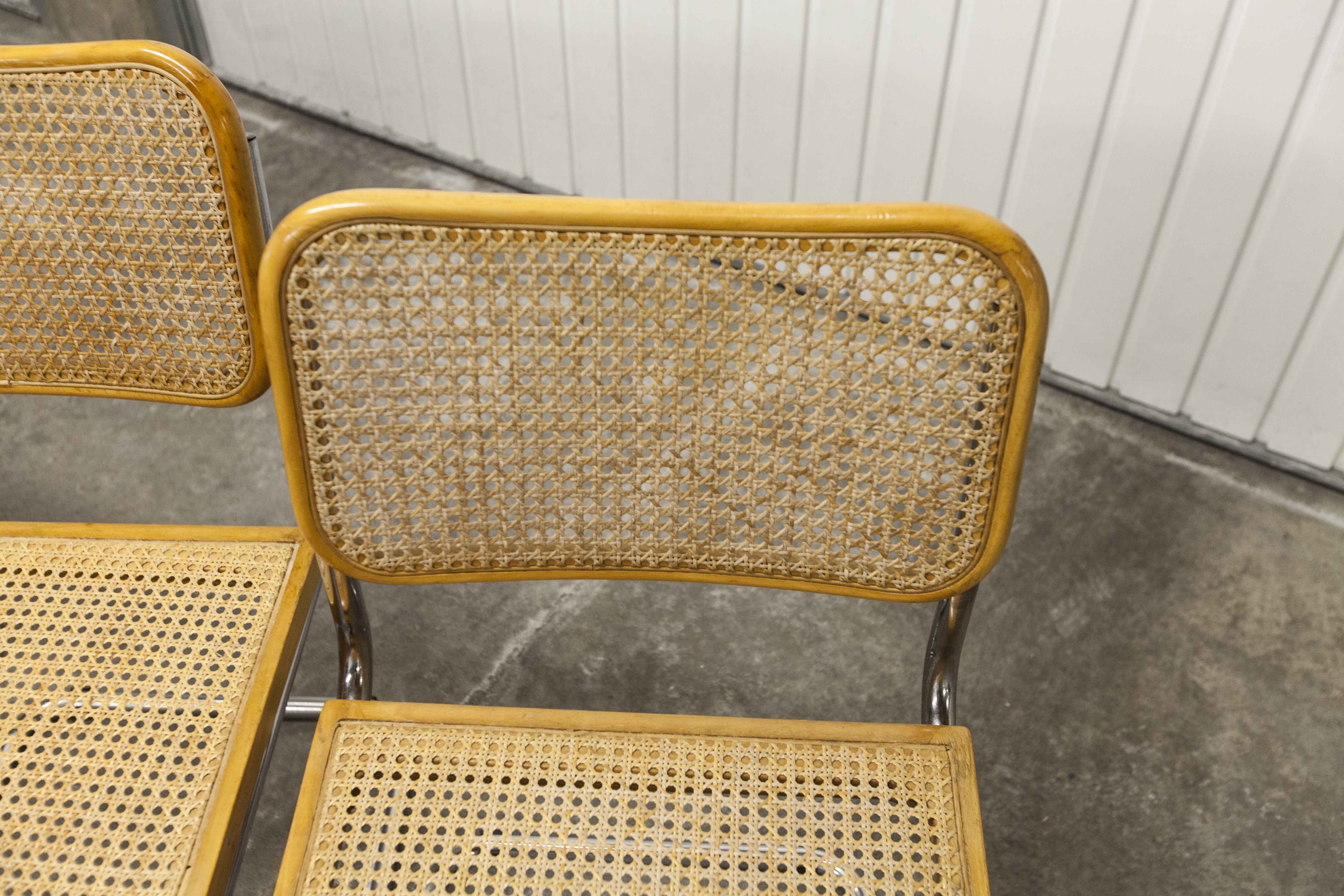 4 Breuer B32 chairs made in italy