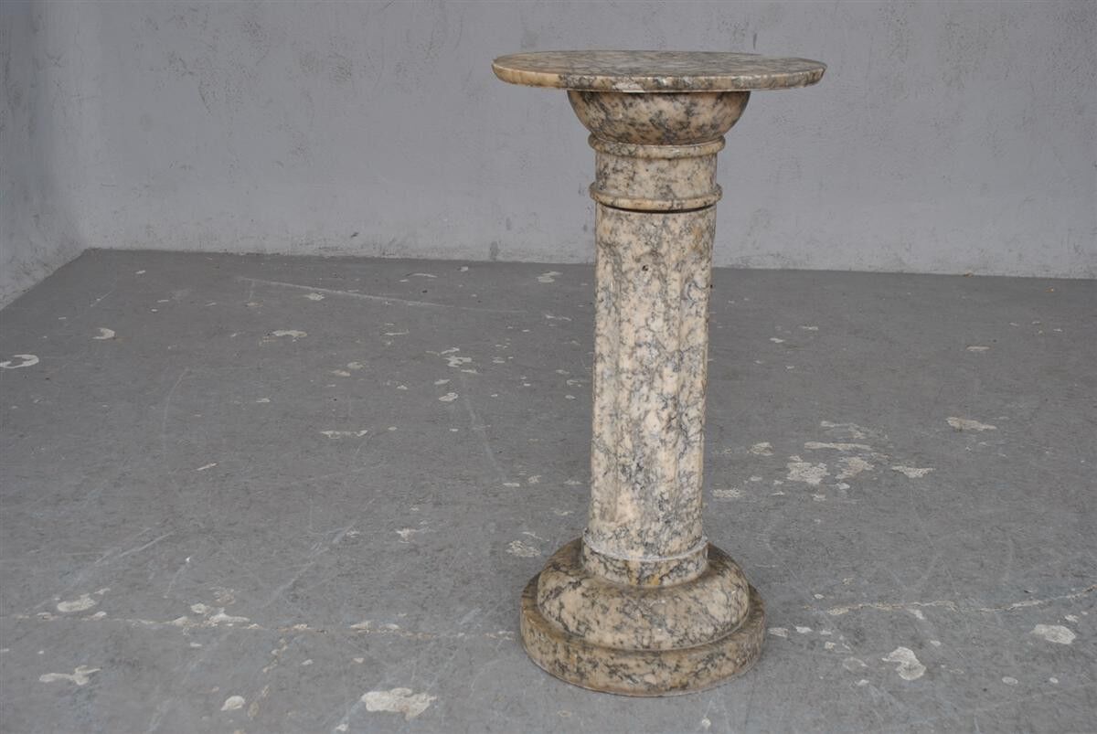 Fluted marble time column XIX