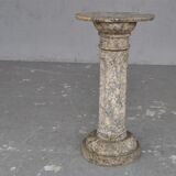 Fluted marble time column XIX