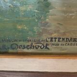M.deschoot (1899/1971) oil on canvas "moulin de l'étendard" xx century