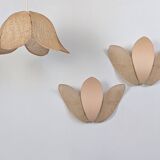 Pair of flower wall lights