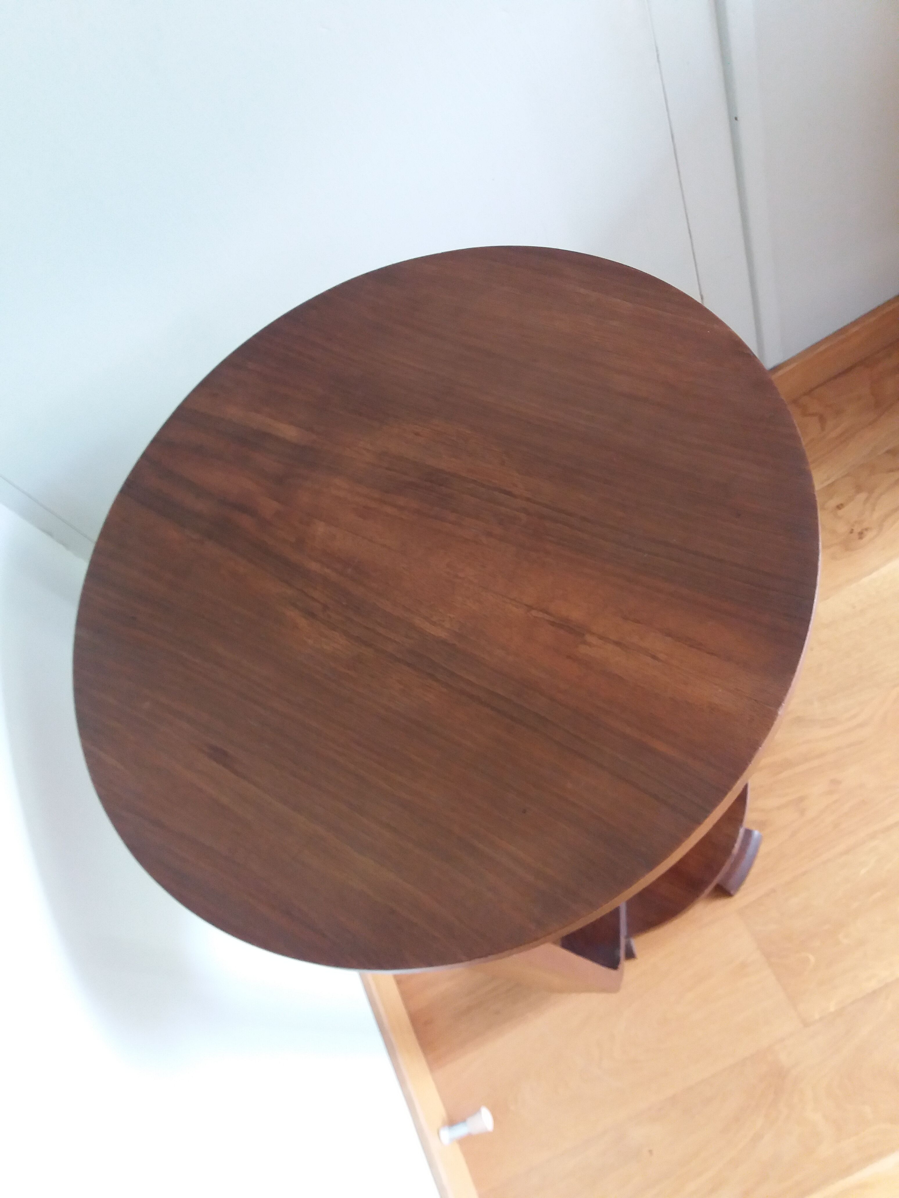 Art Deco tripod console pedestal table