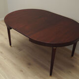 Round mahogany table, Danish design, 1970s, production: Denmark