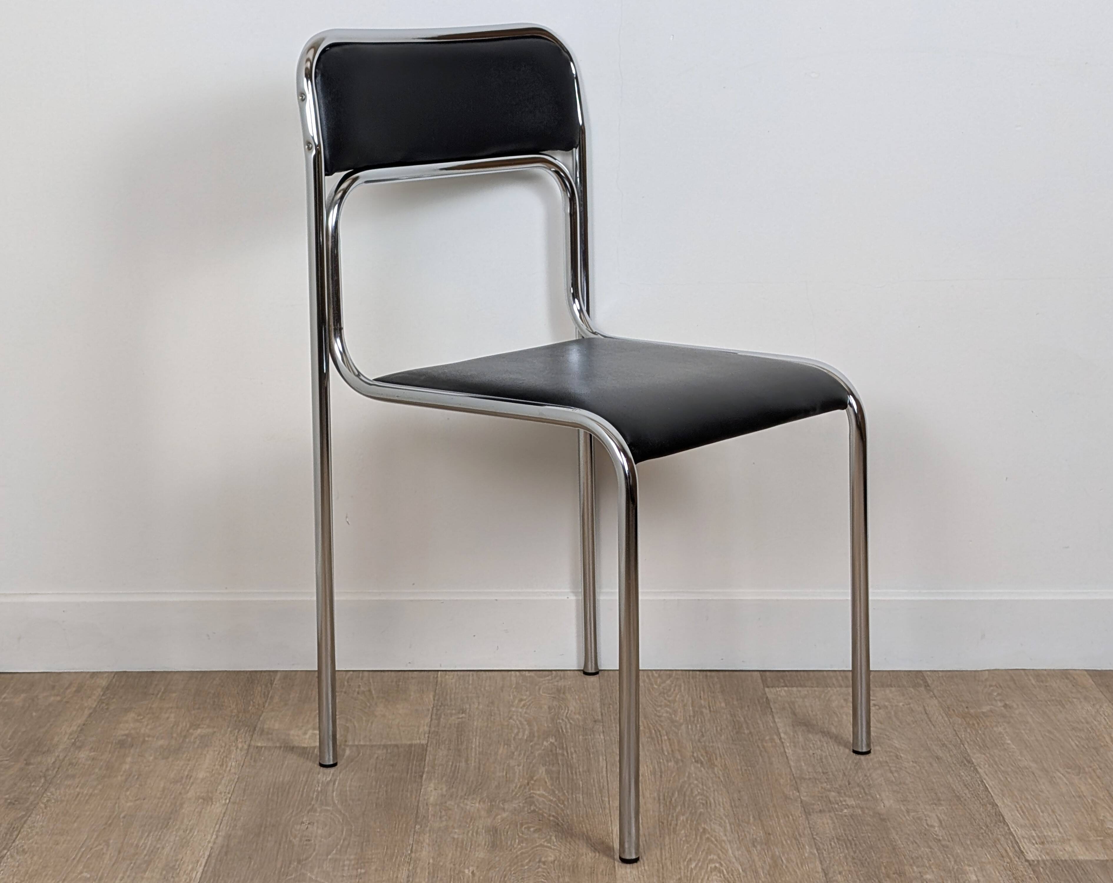 Pair of chrome chairs