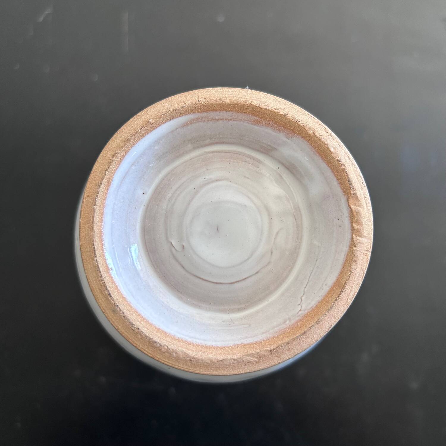 White vase with plant decoration