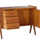 Sewing machine furniture with compass feet from the 50s/60s