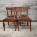 4 chaises epoque directoire merisier