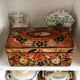 Painted wooden wedding box, early 20th century