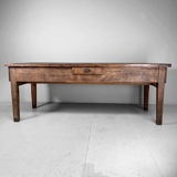 Ancient wooden monastery table, France