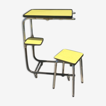 Formica desk and its stool