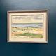 Original Swedish Oil on Canvas - "Beach of Malö" by Bo von Zweigbergk - Signed - Vintage and Framed - 55.5 x 43.5 cm (21.9" x 17.1")
