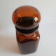 Old vintage amber apothecary jar jar