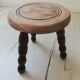 Tabouret tripode vintage