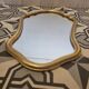 Batoque mirror in gilded wood 65 x 42 cm