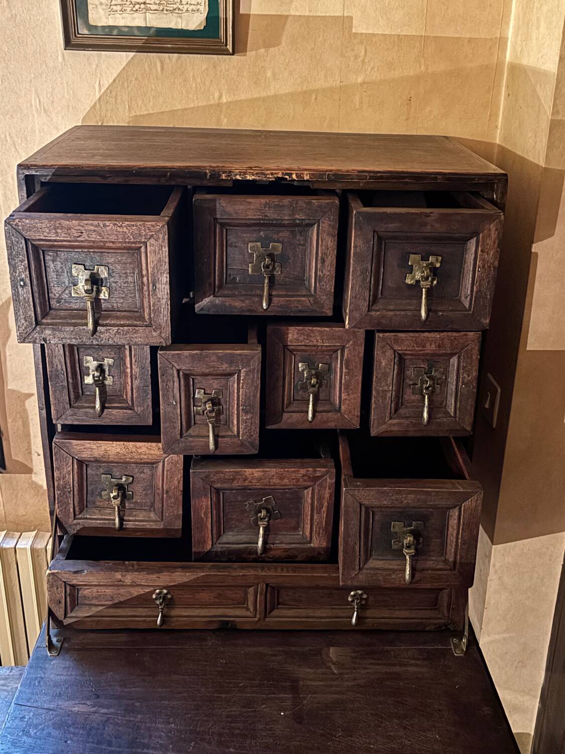 Drawer chest / Travel cabinet, late 18th to early 19th century