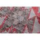 1970s Vintage Turkish Oushak Handmade Wool Cotton Pink Runner Rug 74x275