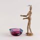 Vintage bowl from the 1960s made of coloured Murano glass, Italy.