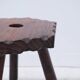 Modernist stool in solid pine, Spain 1970