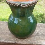 Pichet en terre cuite vernissée milieu XXème