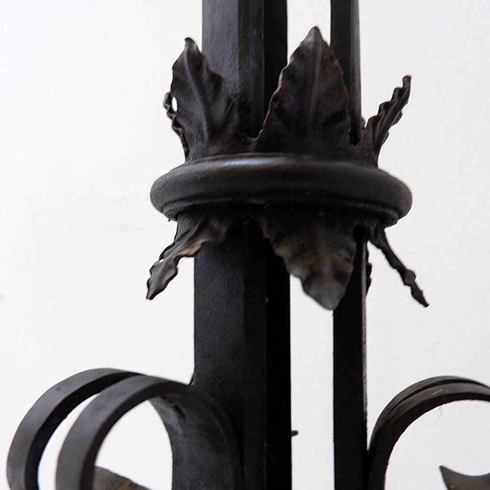 Grand Italian chandelier in wrought iron - 19th century
