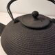 Japanese black cast iron teapot