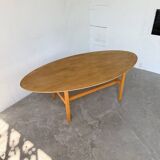 Oval coffee table beech 1980 Aalto Ikea