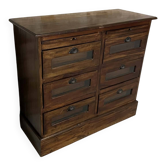 Antique workshop furniture with 6 drawers